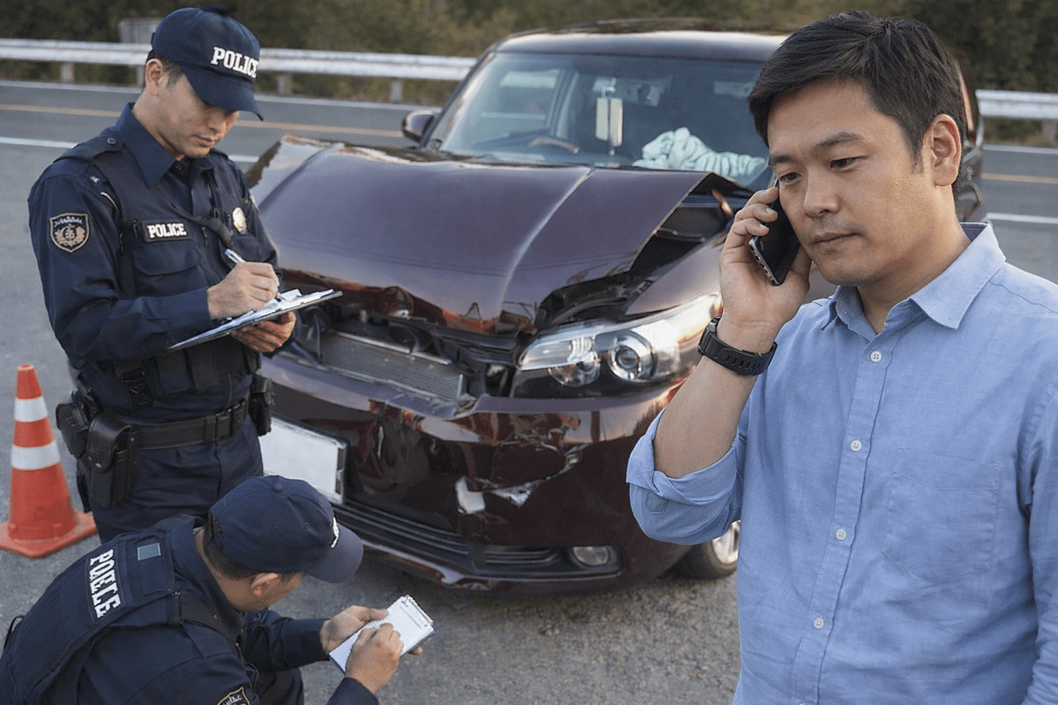 警察・保険会社への連絡